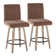 Hank 26" Fixed-Height Counter Stool With Bent Wood Legs - Set Of 2