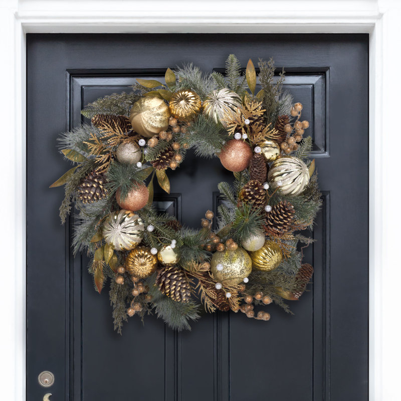 Faux 28 Inch Needle Pine Wreath
