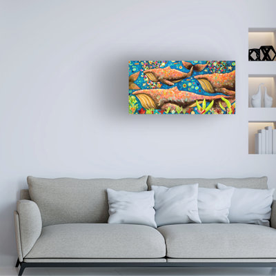 Karrie Evenson Humpback Pod Canvas Art