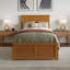 Lit plateforme en bois massif Nantucket avec pied de lit et gigogne-120232361-120232362