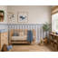 Adhésif décoratif demi-rayé beige 48 pouces de large, hauteur de 40 pouces-132475488-132475491