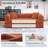 63" Corduroy Sleeper Sofa Modular Sofa Bed Compression Foam Couch Bed With 2 Pillows - No Assembly Required-76797007-79693598