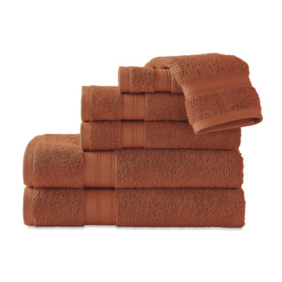 Scott Living Crescent HYGROCOTTON Solid 6-Piece To Cotton Blend Midweight Mulit-Size Set