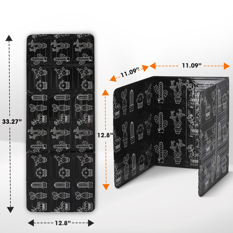 Foldable Aluminum Oil Splatter Guard Plates (Black)