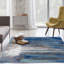 Tapis abstrait bleu / gris Elrosa-1408759758