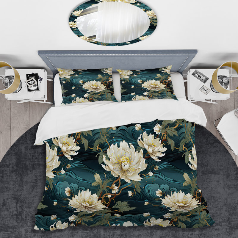 Ensemble de housse de couette Maggs, Housse de couette pour grand lit et 2 taies décor