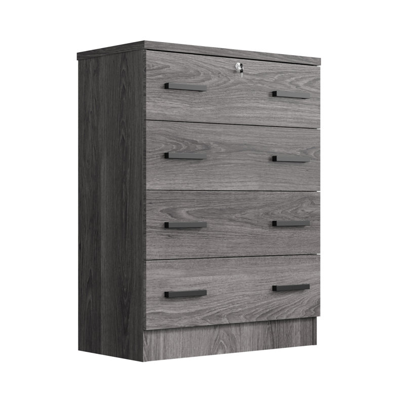 Kitts Chest with Spacious Drawers 29"W, Gray