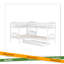 Lit simple en L avec lit gigogne-111260522