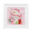 «Pink Snowman Joy», reproduction d'art sous verre encadrée par Nicole Tamarin-1023686954-1023686959