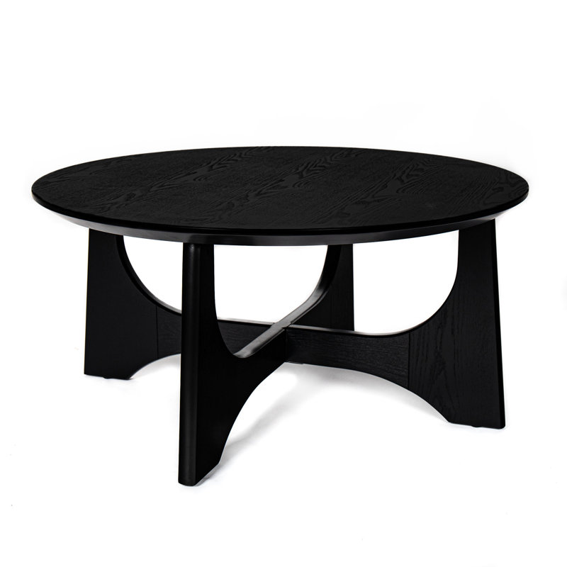 36" Wooden Coffee Table, Black With A Versatile Design Table In Black, Wood Finish