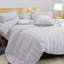 Microfiber Striped Duvet Cover Set with Matching Pillowcases & Fitted Sheet-114247591-114247584