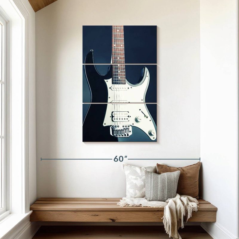 Abarca BW Modern Guitar, 45" H x 28" W