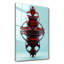 Élégante peinture murale en verre trempé de 13,8 po x 21,7 po | 100% verre trempé, épaisseur: 0,16 pouce | Imprimé UV pour des couleurs éclatantes | Parfait pour la décoration intérieure, le salon et les espaces de bureau