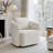 Chenille Upholstered 360° Swivel Barrel Chair, Modern Accent Chair With Pillow-218790442