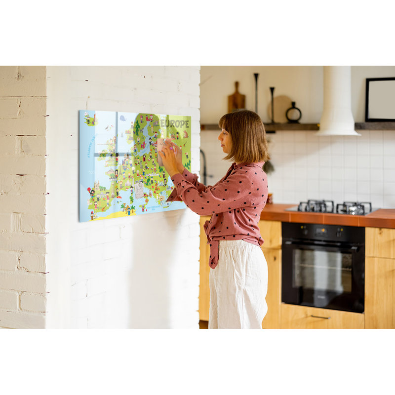 Magnetic Glass Dry Erase Board Bulletin Board