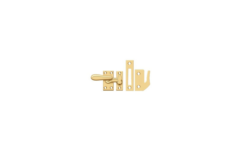 Hardware, PVD Polished Brass, 2" H x 1.9 W x 2" D