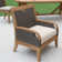Colden Teak Wicker 2 - Person Seating Group with Cushions