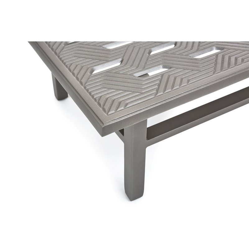 Merge Tables Outdoor Coffee Table, Weathered Teak