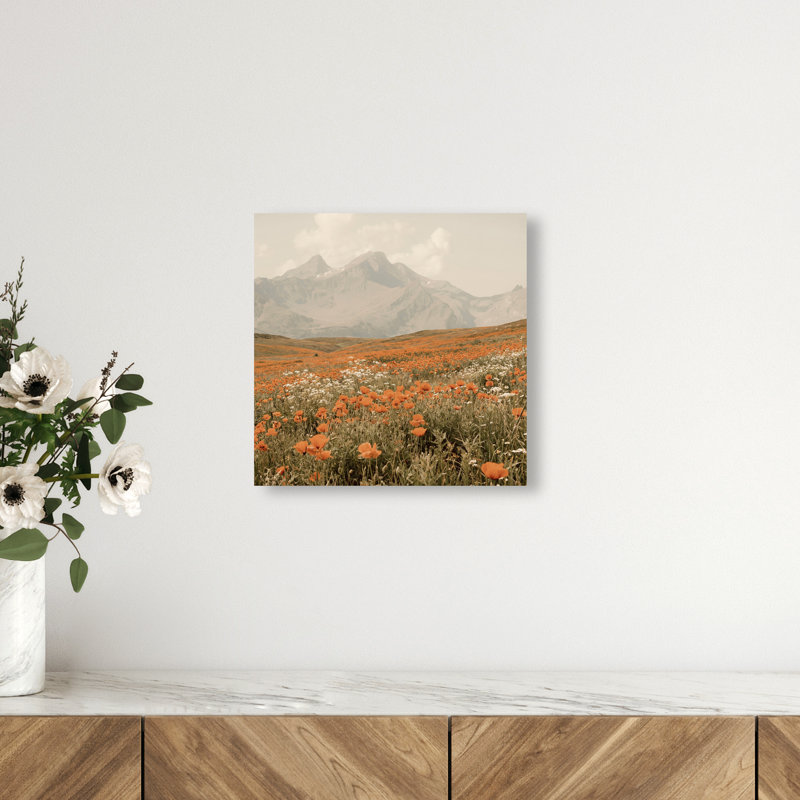 Orange Poppies by Oliver Gal, 12" H x 12" W, Gallery Wrapped