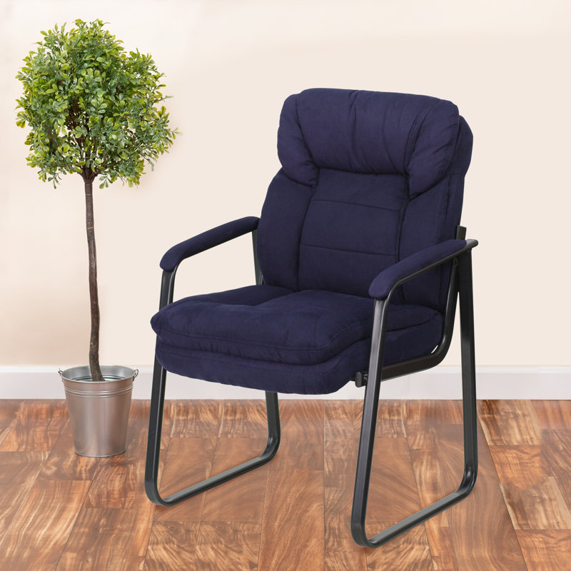 Fauteuil de réception Isla Modern LeatherSoft, Microfibre bleue
