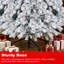 Arbre de Noël artificiel non illuminé, modèle à charnière, branches denses, décor de Noël réaliste-808395594-808395595