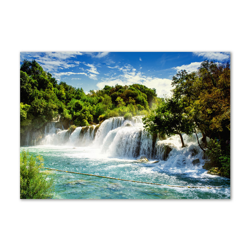 Waterfall Krka - Wrapped Canvas Print