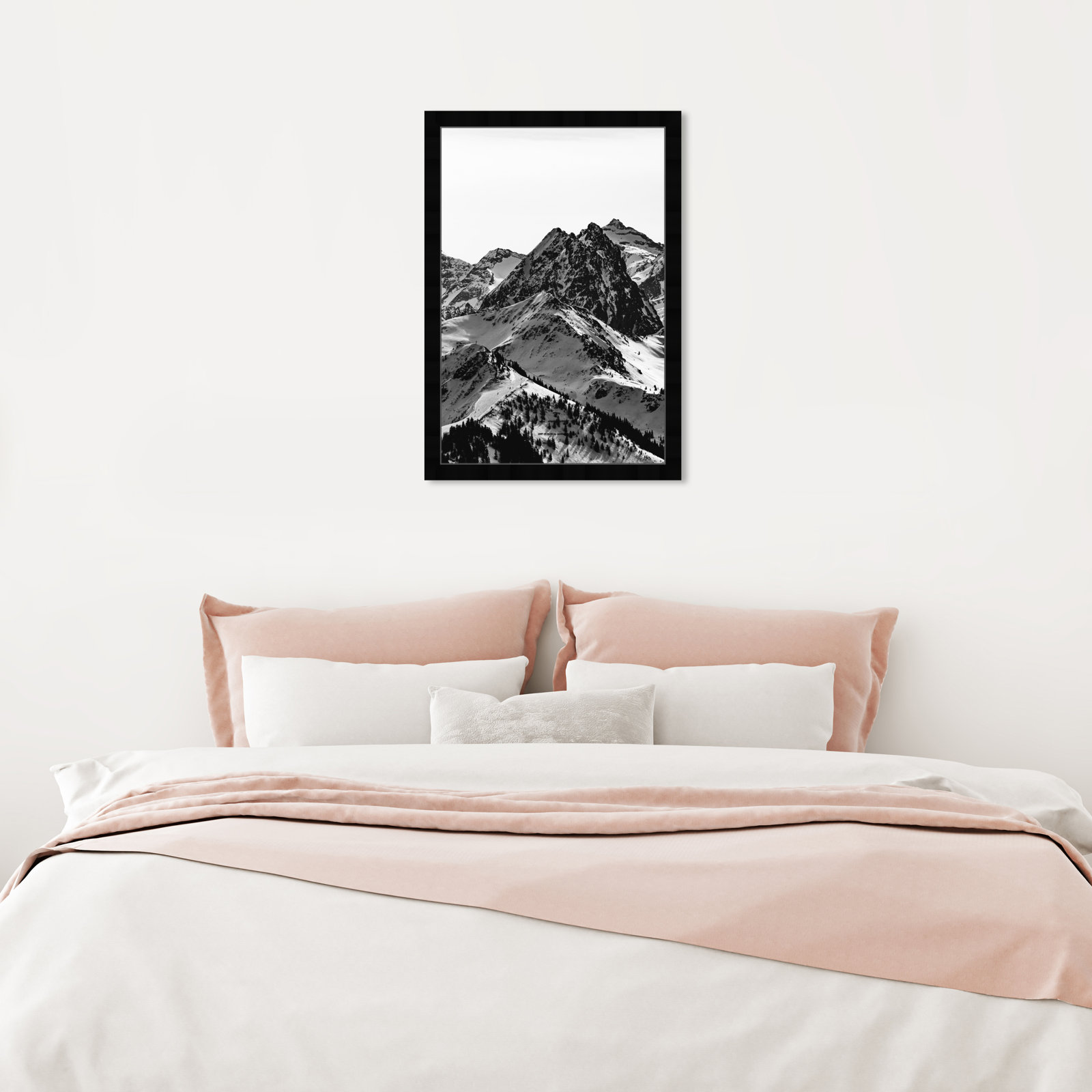 Up The Mountain by Oliver Gal, 26" H x 18" W x 0.5" D, Black