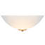 Maryjane Traditional Flush Wall Uplighter with Opal Swirl Glass Diffuser-2092806768