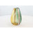 Northcrest Glass Ombre Decorative Multi Colored Vase with Pink Textured Stripe Details-98716353