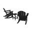 Chaise Adirondack à bascule en plastique avec table Laguna-985719005