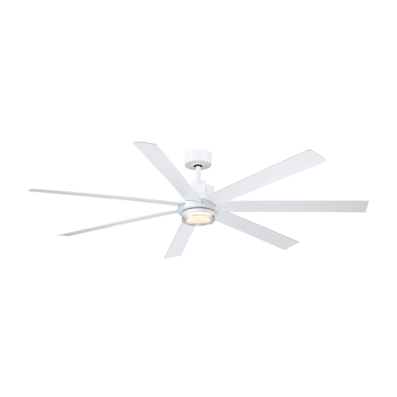 Pendry 72 inch Indoor/Outdoor Ceiling Fan - Matte White, White, White