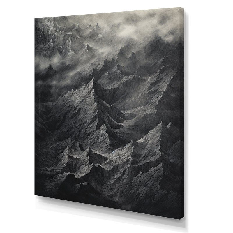 Montagnes percolées II - impression, Toile tendue, H 44 po x l 34 po x P 1,5 po