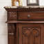 Console noyer massif et bois manufacturé