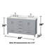 Sheffield 60" Freestanding Double Bathroom Vanity with Quartz Top with 58" Mirror-1951888845-1951910505-1951910506