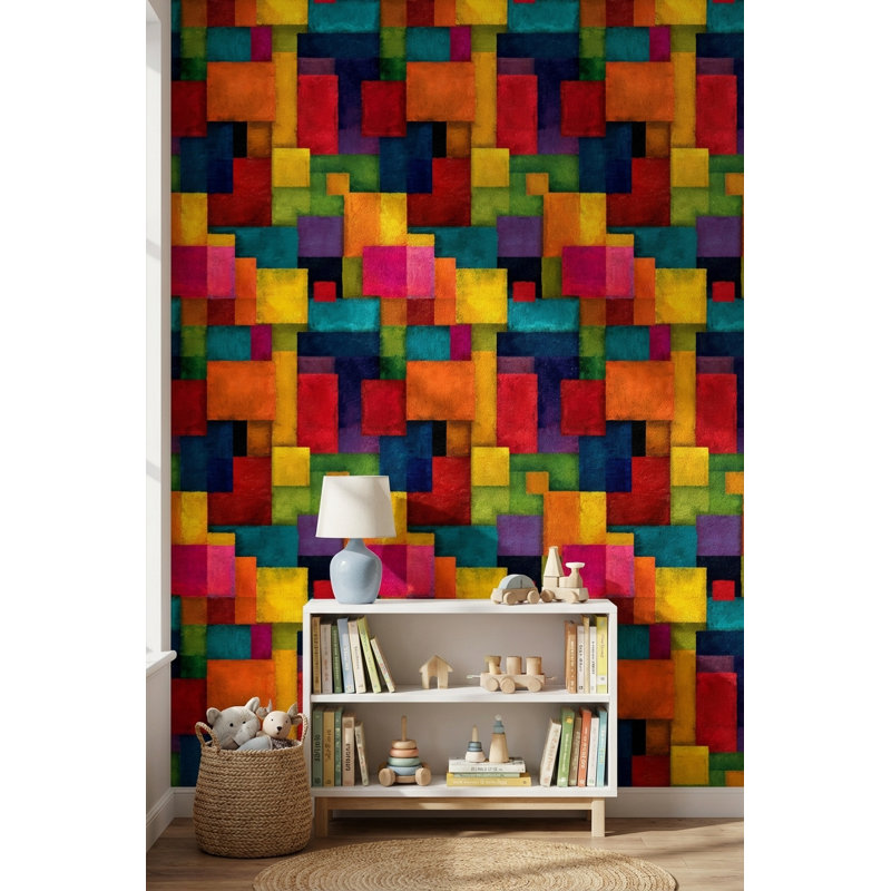 Papier peint décoratif géométrique