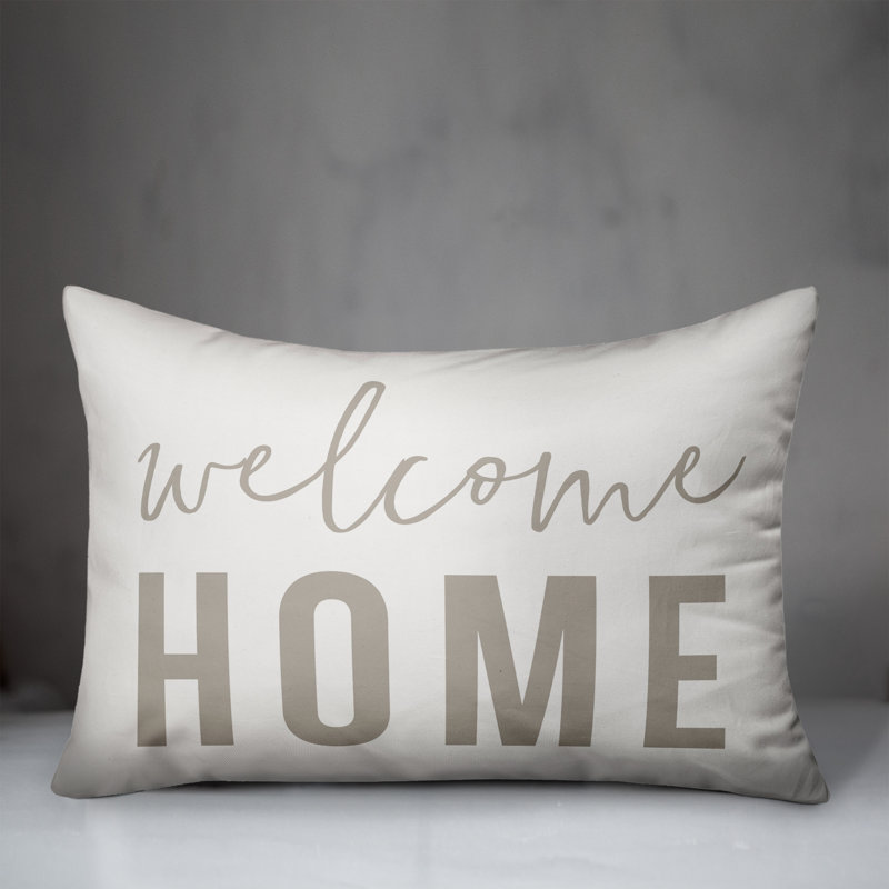 Outdoor Reversible Throw Pillow, Gray