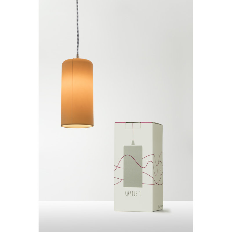Be.pop 1 - Light Cylinder Pendant, Grey, Neutral
