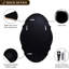Miroir de salle de bain ovale contemporain Cadre en acier inoxydable-711187951-708915422