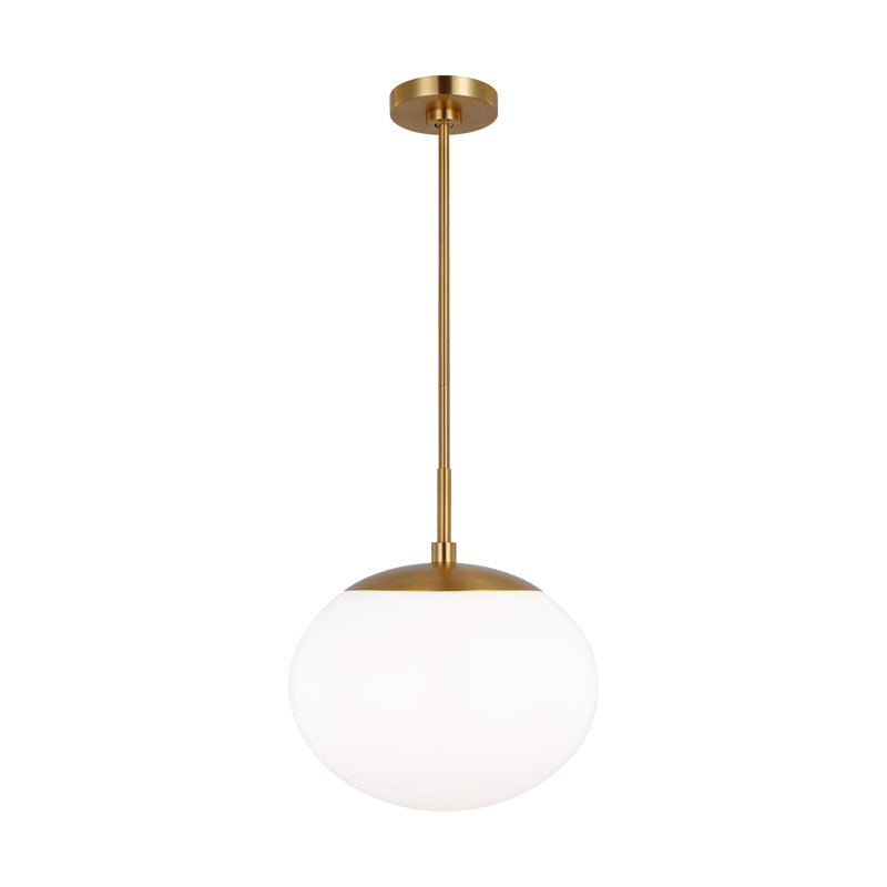 Luminaire suspendu sphérique 1 lumière Vibi, Bronze brillant