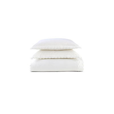 Scallop Edge Duvet Cover Set
