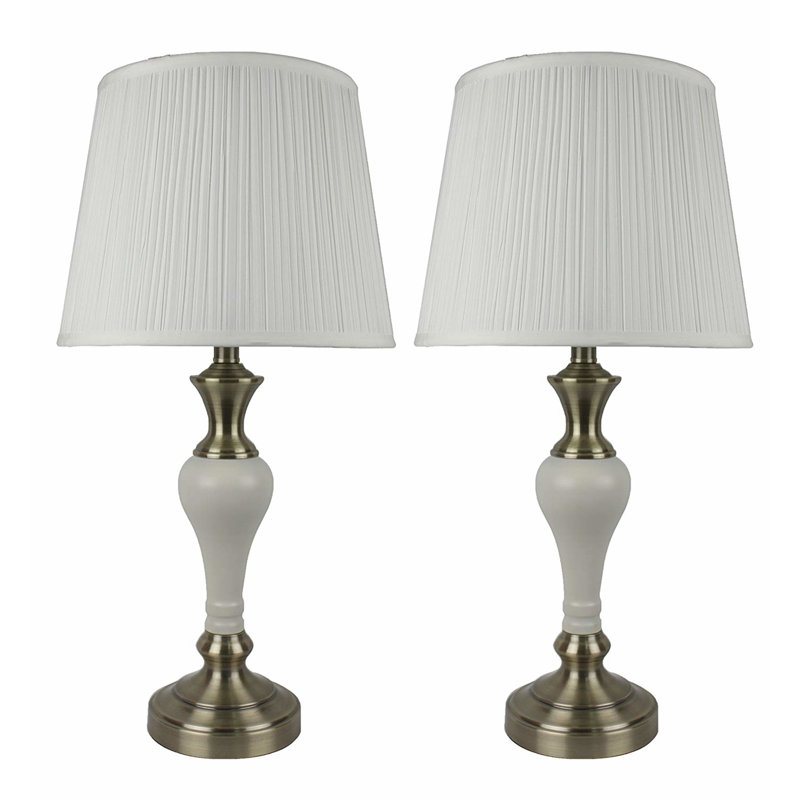 Ensemble de lampe de table 25" brookhaven, Crème, Ivoire
