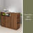 Kitchen Sideboard, Small Countertop Organizer, Tabletop Cabinet With 2 Glass Sliding Door,3 Side Drawers & 1 Small Display Shelves