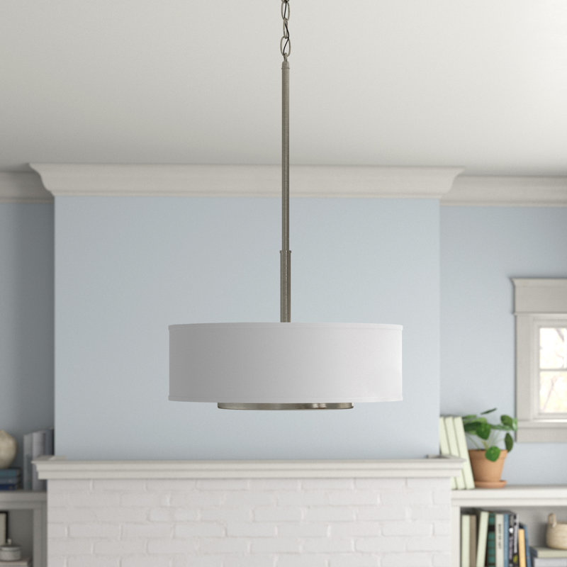 Nance Three Light Pendant from Generation Lighting , Brushed Nickel