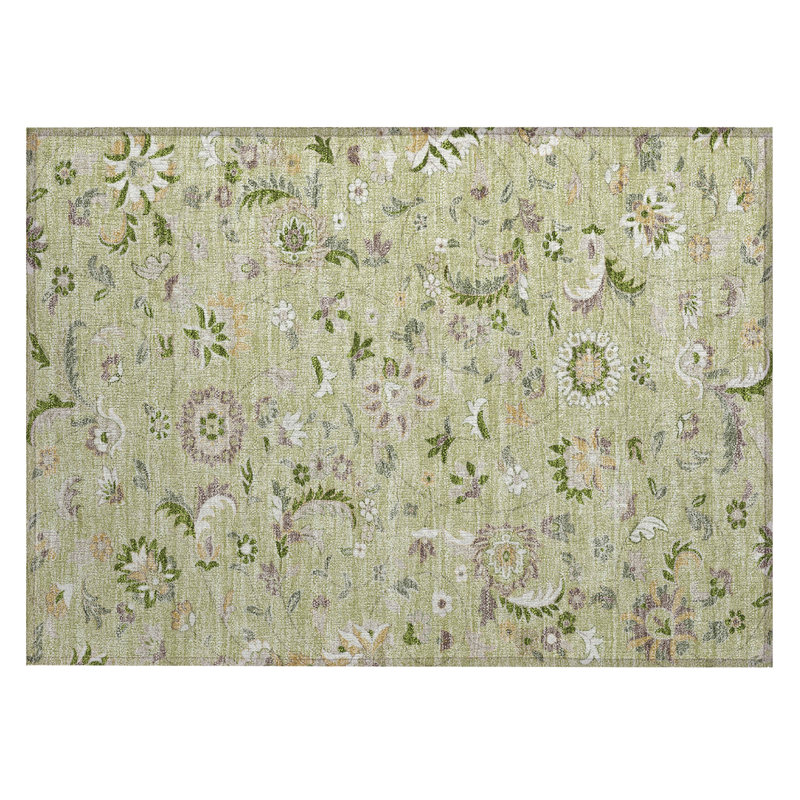 Tapis intérieur / extérieur ACY1006 Aloès, Rectangle 1 pi 8 po x 2 pi 6 po