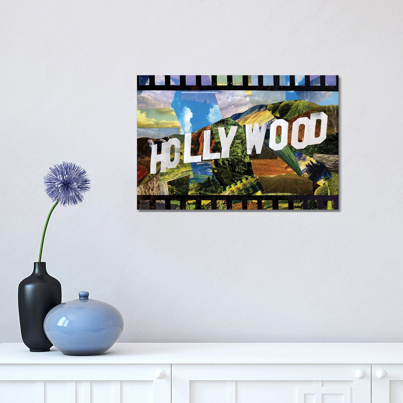 Hollywood by Artpoptart - Wrapped Canvas Print, 30.48cm H x 45.72cm W