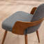 Chaise rembourrée en bois massif Carman-585278056