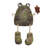 20"H Frog with Flower Garden Statue