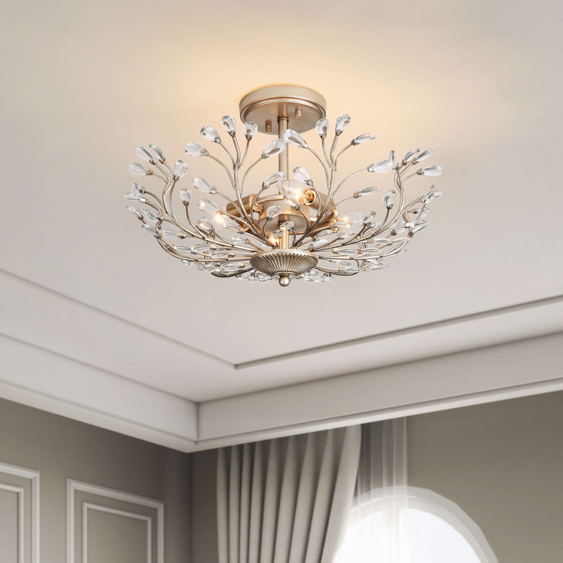 Plafonnier semi-encastré 9 lumières Flavia