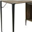 Bureau en chêne champêtre avec portes de grange coulissantes-147344492