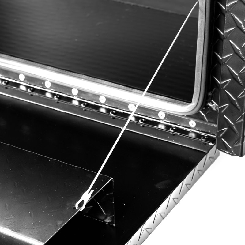 Boîte de rangement robuste pour outils en aluminium de 24 pouces pour camions avec joint hermétique